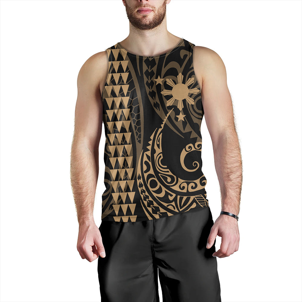 The Philippines Tank Top Sun Kakau Style