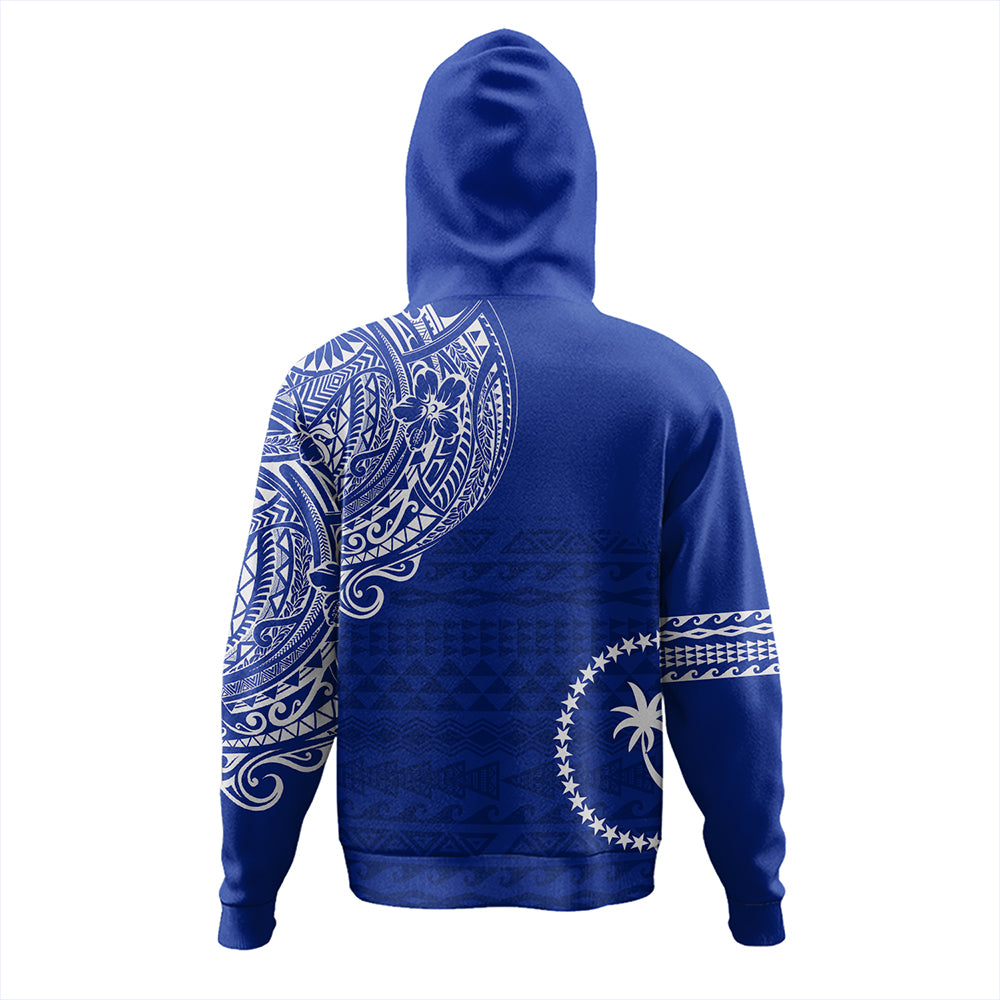 Chuuk Hoodie Polynesian Flag With Coat Of Arms
