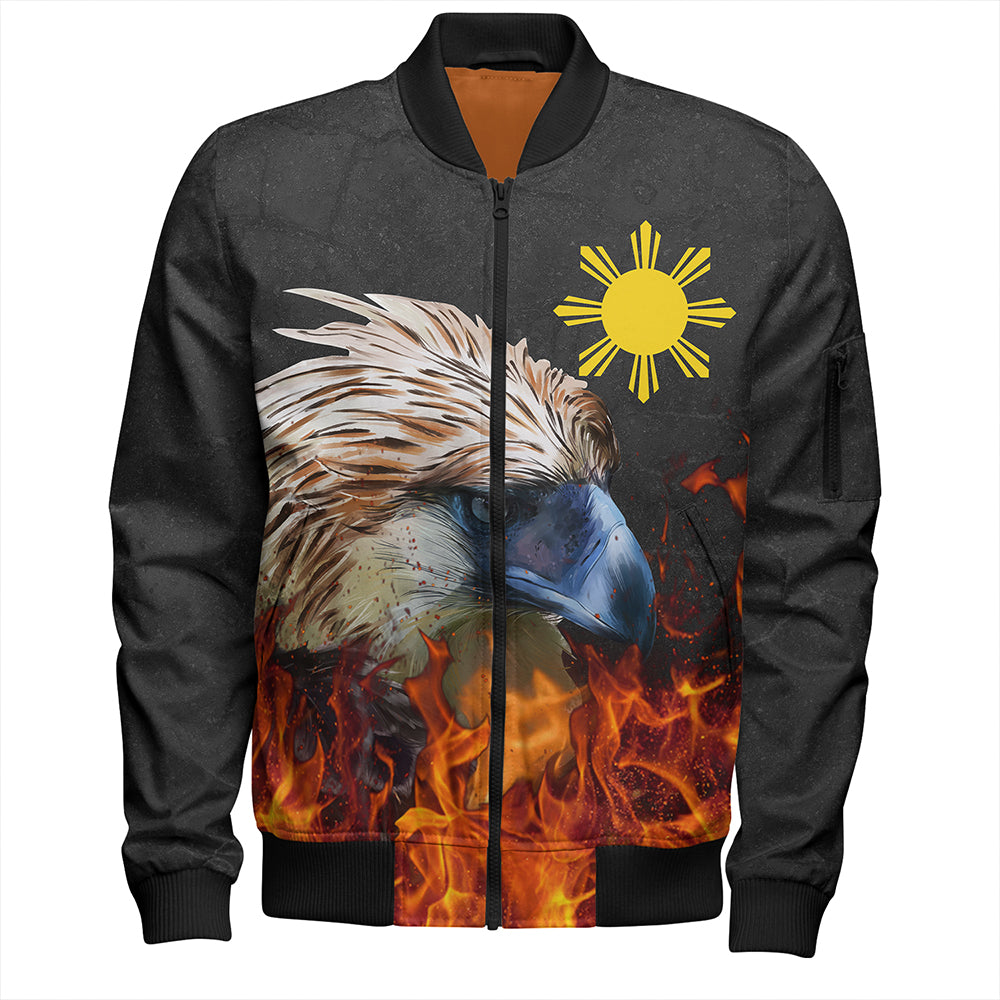 Philippines Bomber Jacket Eagle Fire Style