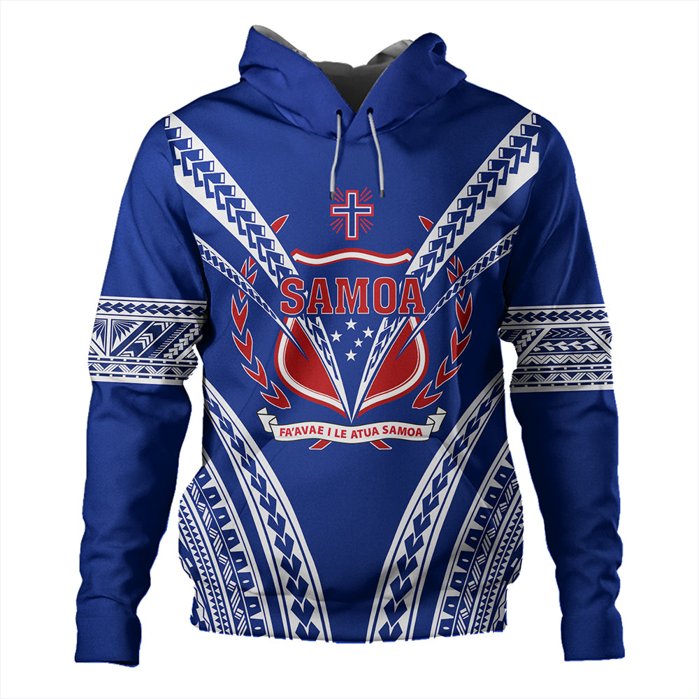 Samoa Hoodie Custom Polynesian Tribal Crest Design