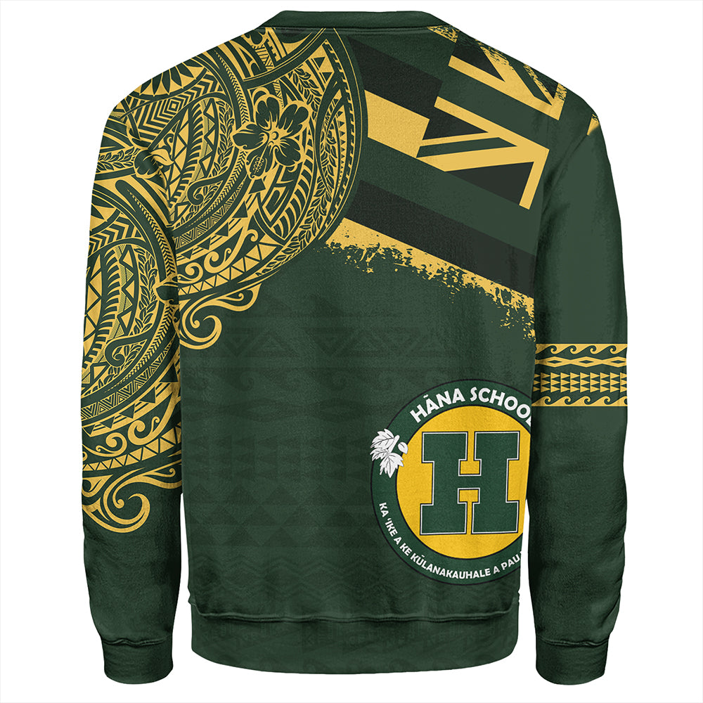 Hawaii Sweatshirt Hana High And Elementary School With Crest Style