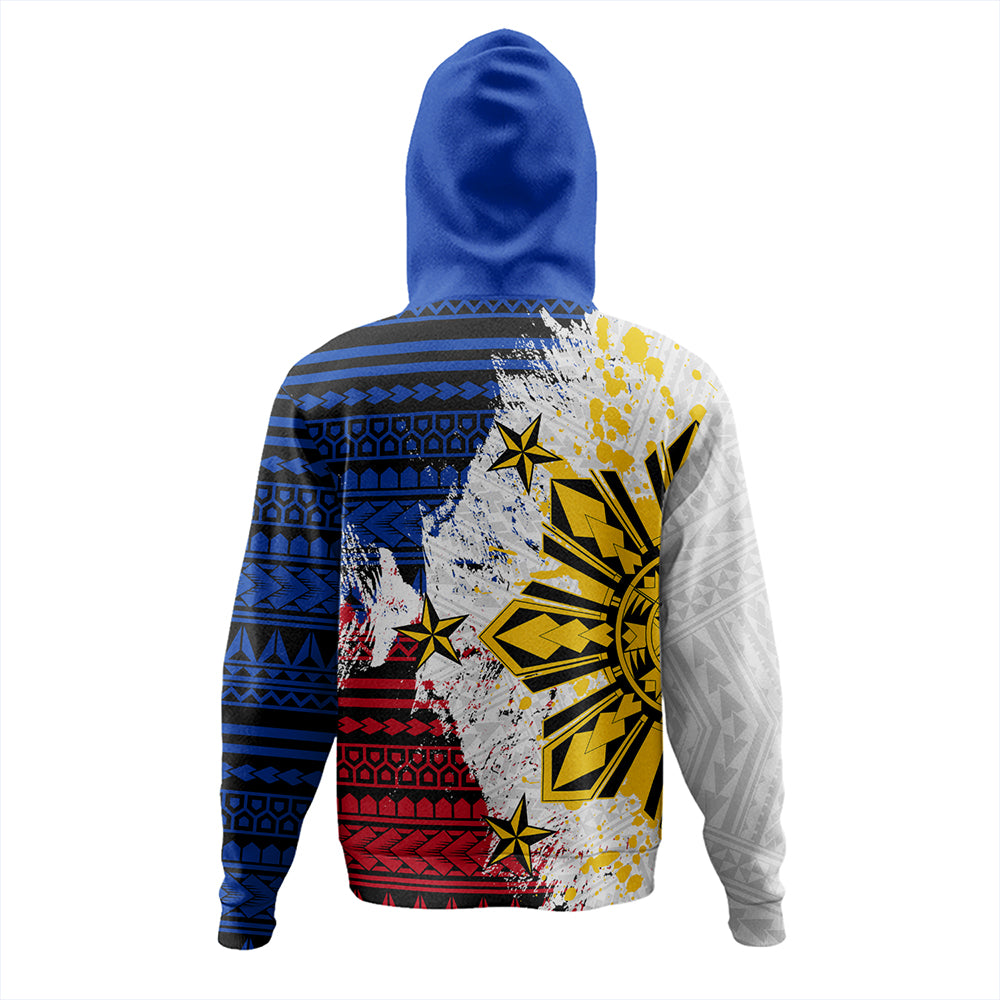 Philippines Hoodie Filipino Sun Flag Grunge Style