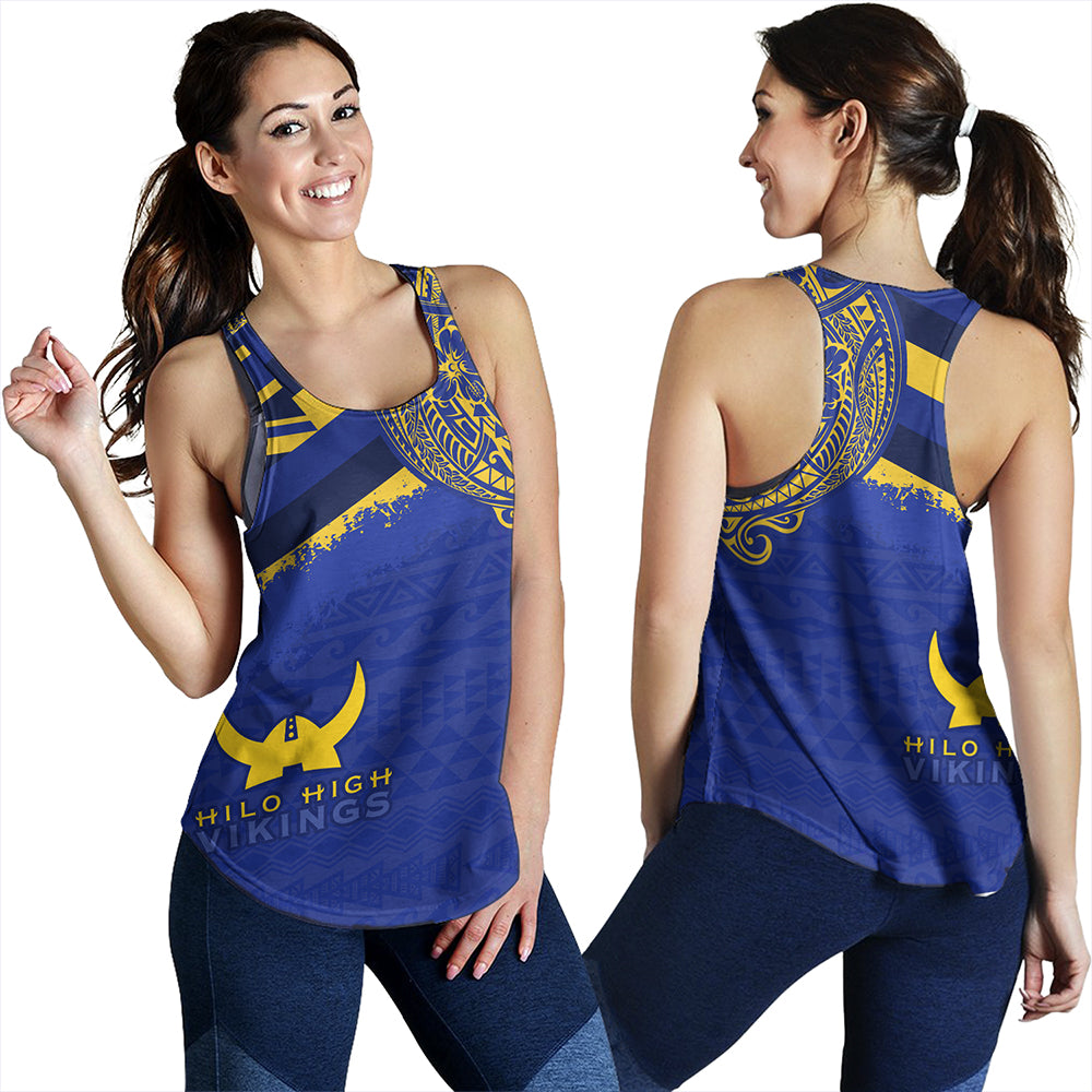 Hawaii Women Tank Hilo High School With Crest Style