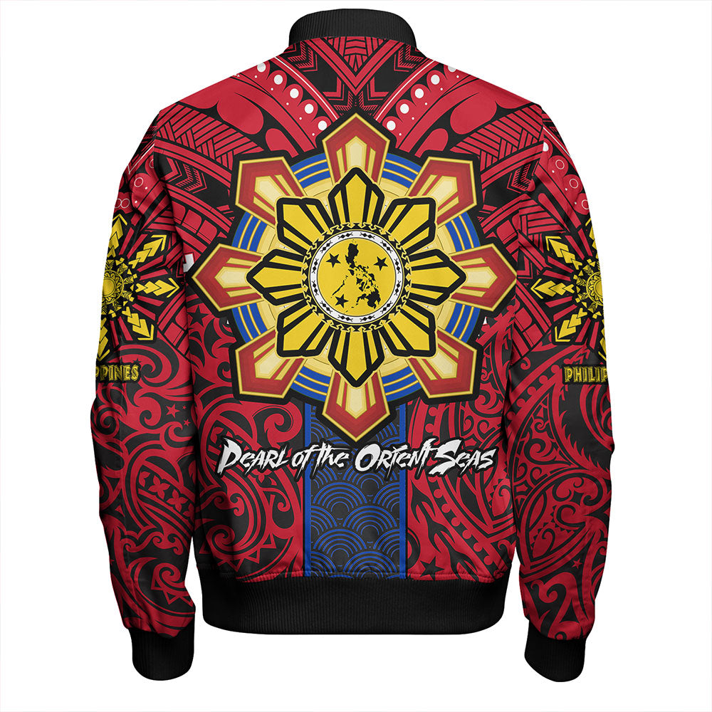 Philippines Bomber Jacket The Story of Lapu-Lapu Pearl of the Orient Seas Tribal Pride