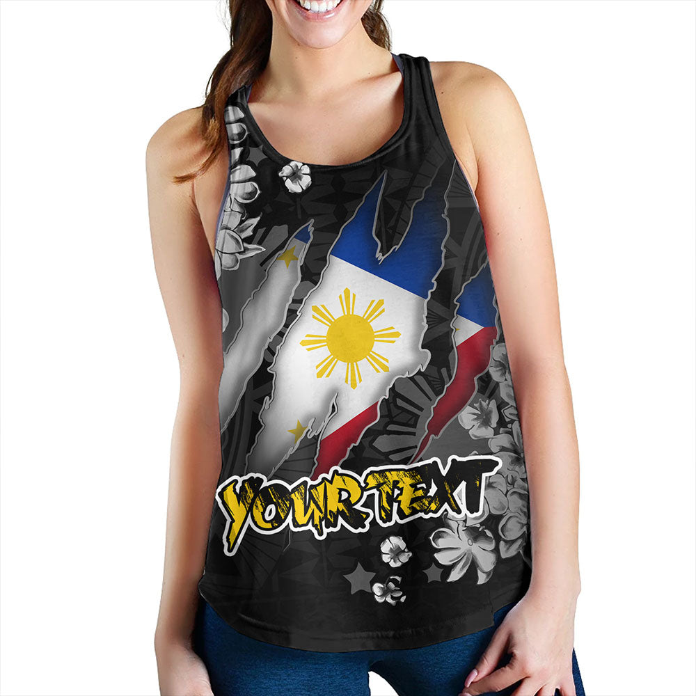 Philippines Custom Women Tank Filipino Heritage Blood Inside Me
