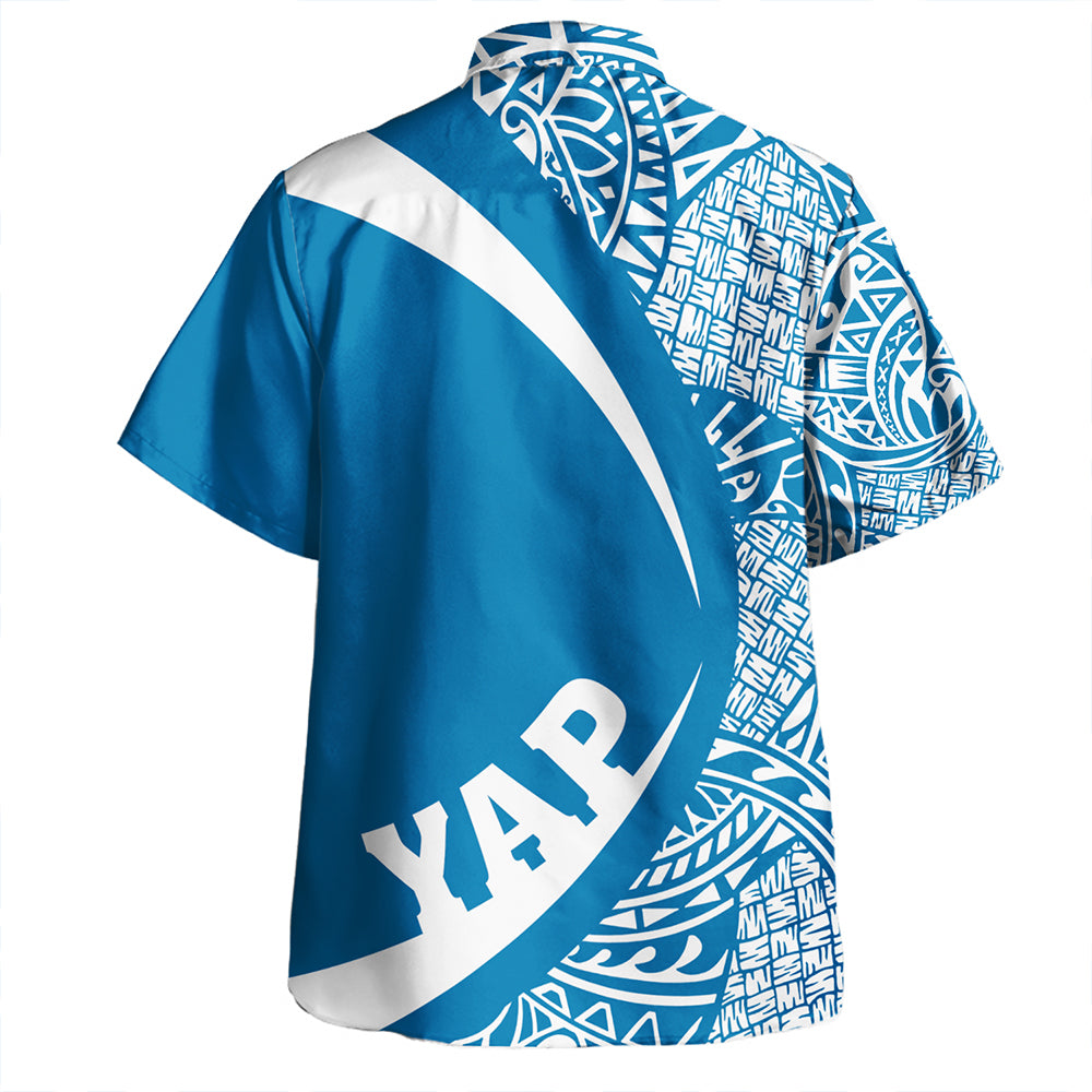 Yap Hawaiian Shirt Coat Of Arm Lauhala Circle