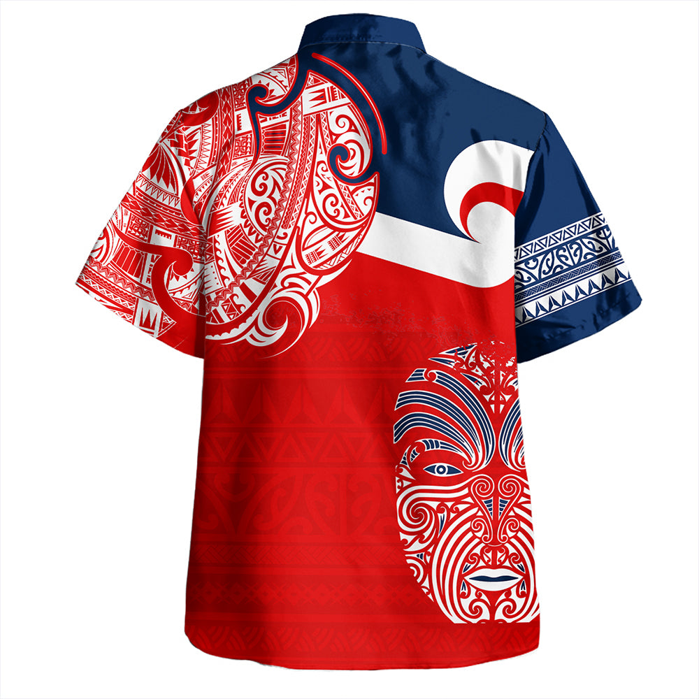 New Zealand Hawaiian Shirt Tino Rangatiratanga Maori Mask