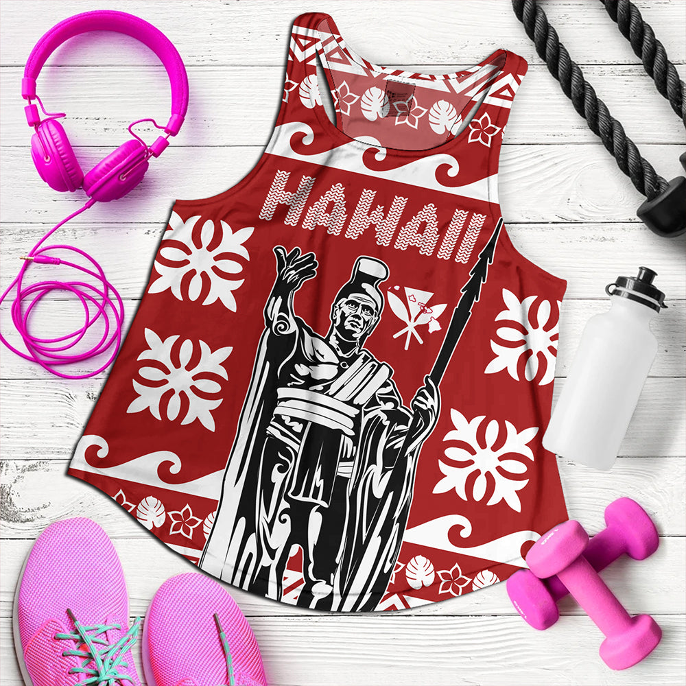 Hawaii Women Tank King Native Hawaiian Kakau Pattern Christmas