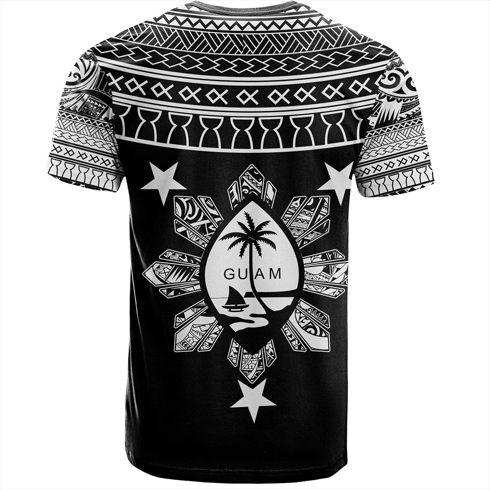 Guam Seal With Philippines Filipinos Sun T-Shirt Tribal Island