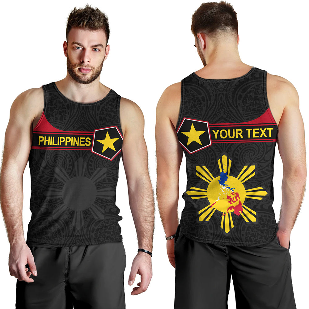 Philippines Tank Top Custom Polynesian Filipino Simple Style