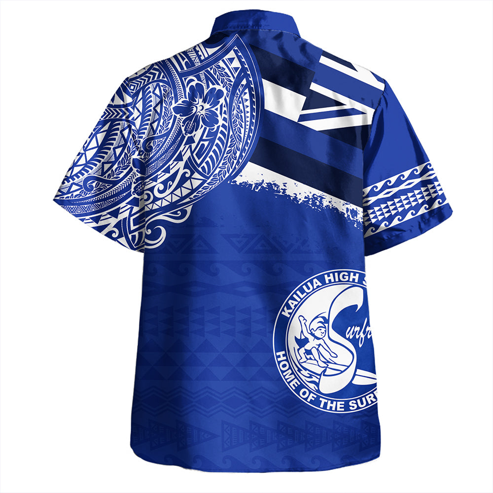 Hawaii Hawaiian Shirt Kailua High School With Crest Style