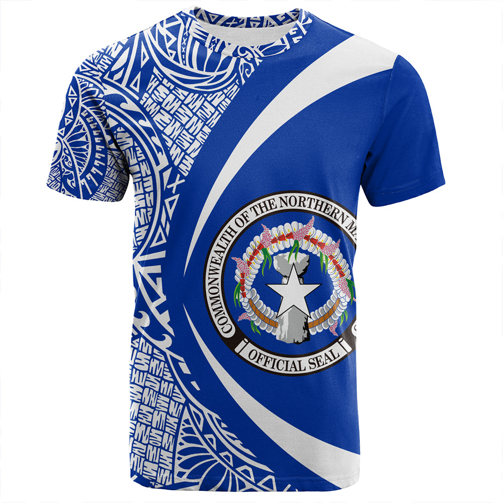 Northern Mariana Islands T-Shirt Coat Of Arm Lauhala Circle
