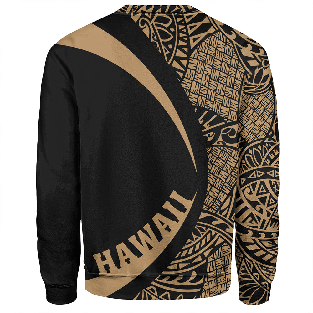 Tonga Sweatshirt Coat Of Arm Lauhala Gold Circle