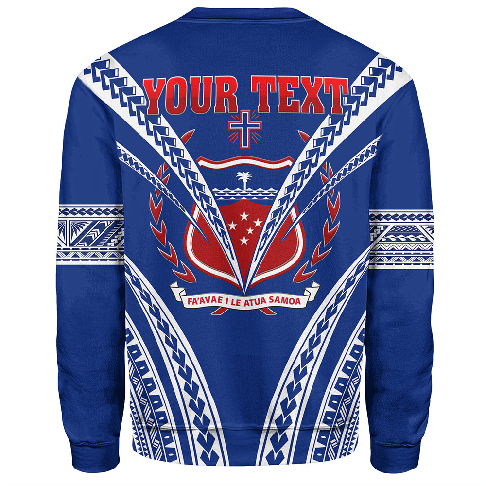 Samoa Sweatshirt Custom Polynesian Tribal Crest Design