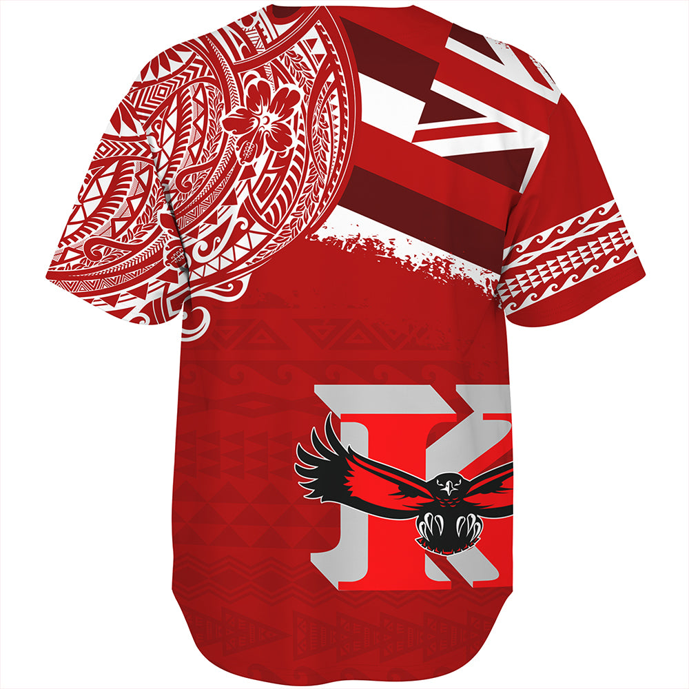 Hawaii Baseball Shirt Kauai High School With Crest Style