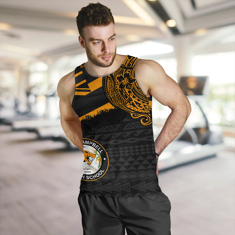 Hawaii Tank Top James Campbell High School Flag With Crest Style