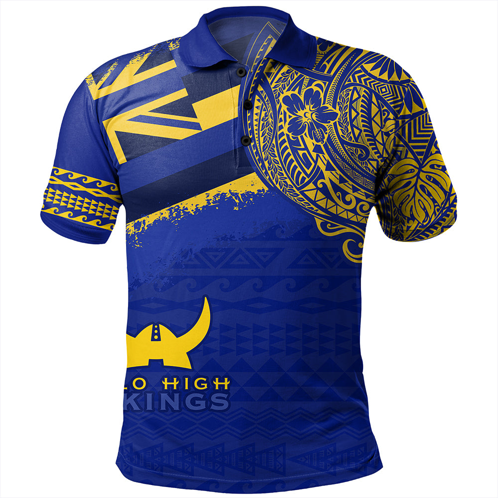 Hawaii Polo Shirt Hilo High School With Crest Style