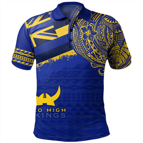 Hawaii Polo Shirt Hilo High School With Crest Style