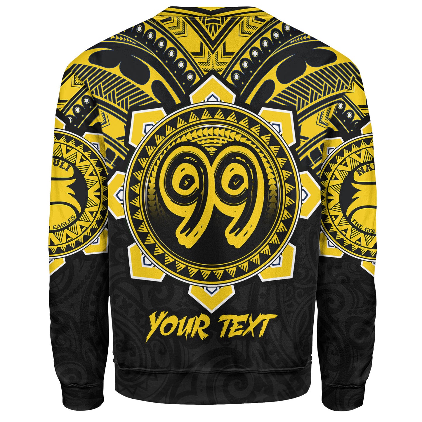 Hawaii Sweatshirt Custom Nanakuli High & Intermediate School Home Of Golden Hawks Tribal Style