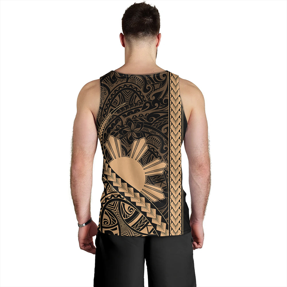 Philippines Tank Top Tribal Polynesian Sun Gold