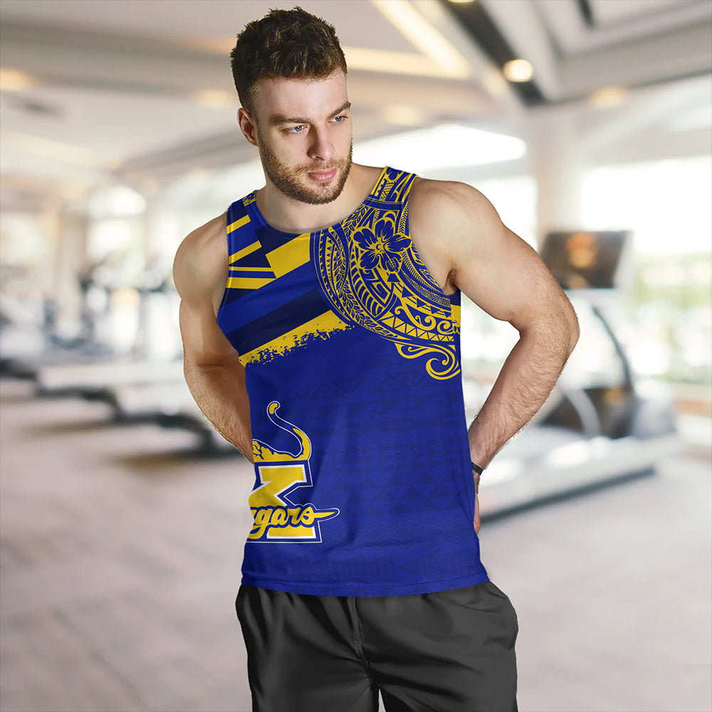 Hawaii Tank Top Henry J. Kaiser High School Flag With Crest Style