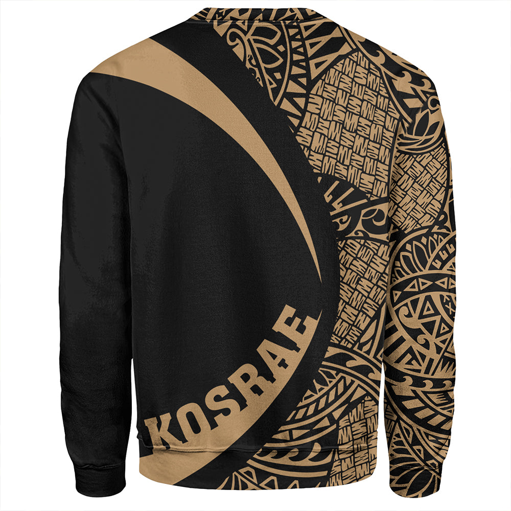 Kosrae Sweatshirt Coat Of Arm Lauhala Gold Circle