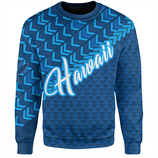 Hawaiian Sweatshirt Kanaka Maoli Kakau Style