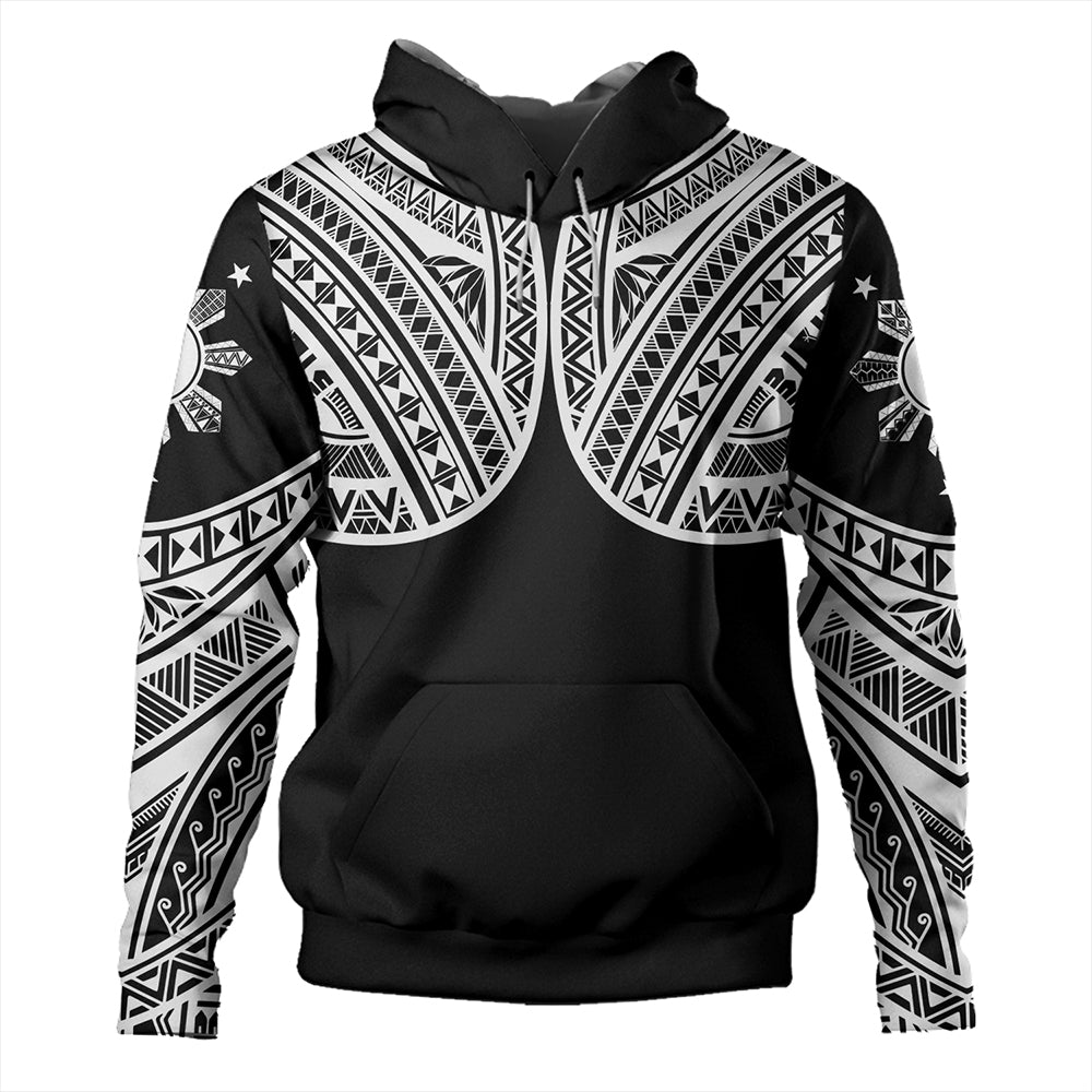 Philippines Hoodie Sun Star Warrior Style White