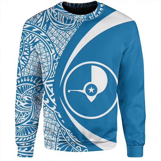 Yap Sweatshirt Coat Of Arm Lauhala Circle