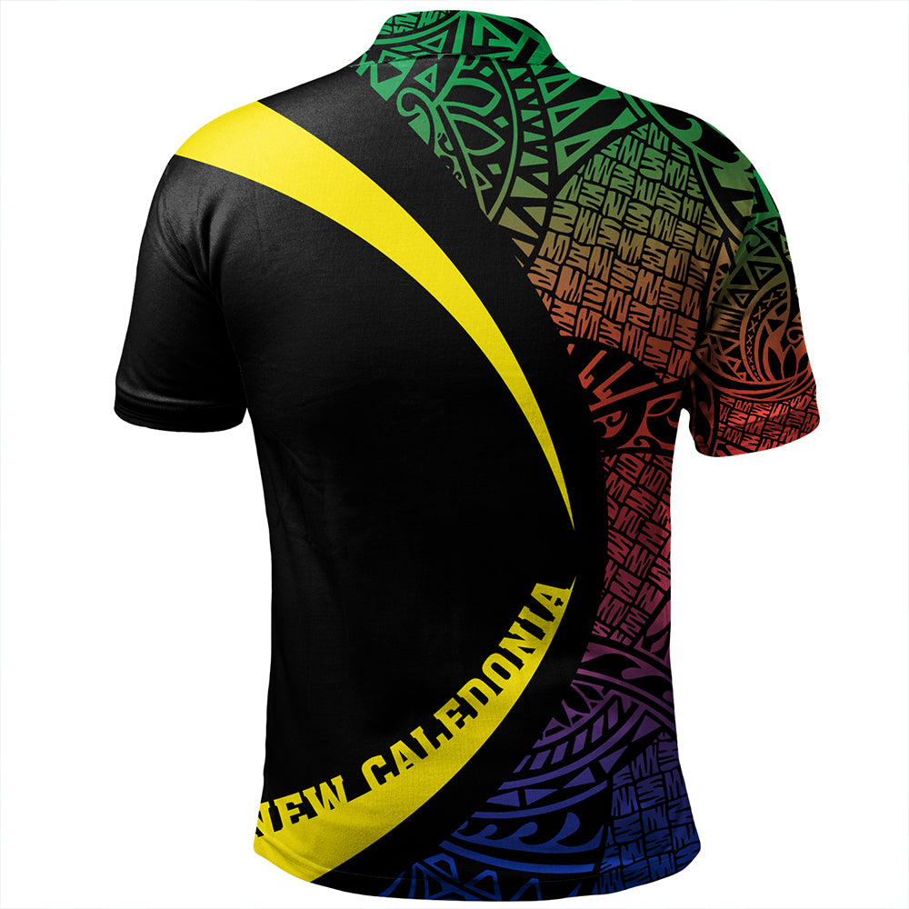 New Caledonia Polo Shirt Coat Of Arm Lauhala Circle