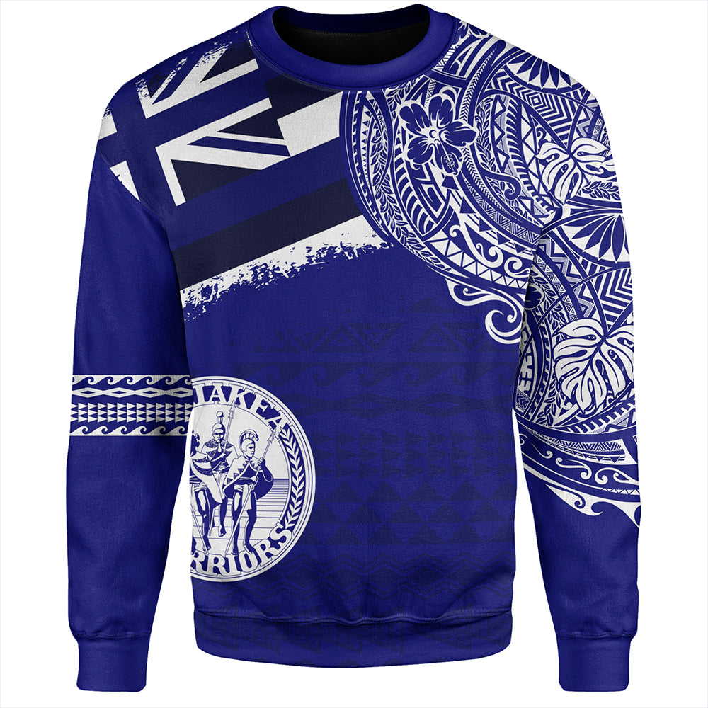 Hawaii Sweatshirt Waiakea High School With Crest Style