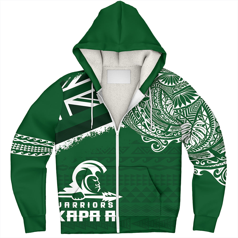 Hawaii Sherpa Hoodie Kapaa High School With Crest Style