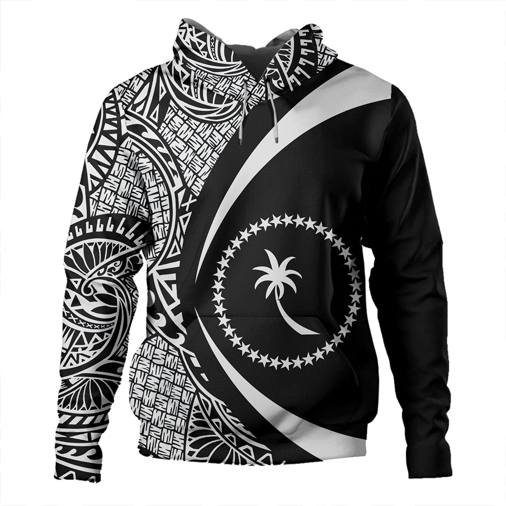 Chuuk Hoodie Coat Of Arm Lauhala White Circle