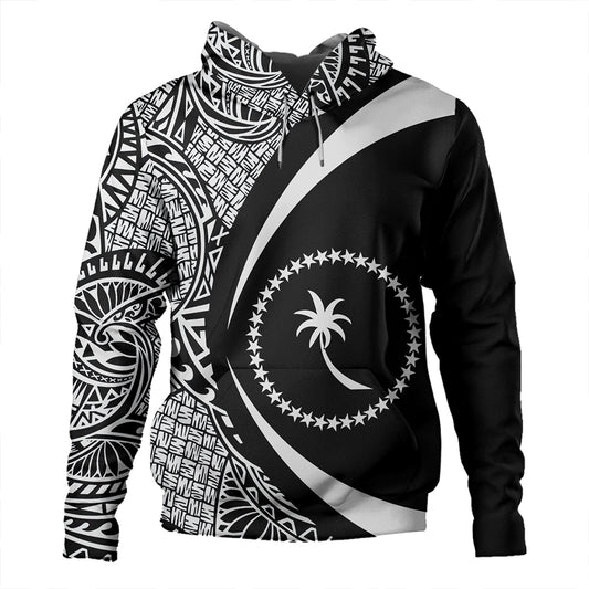 Chuuk Hoodie Coat Of Arm Lauhala White Circle