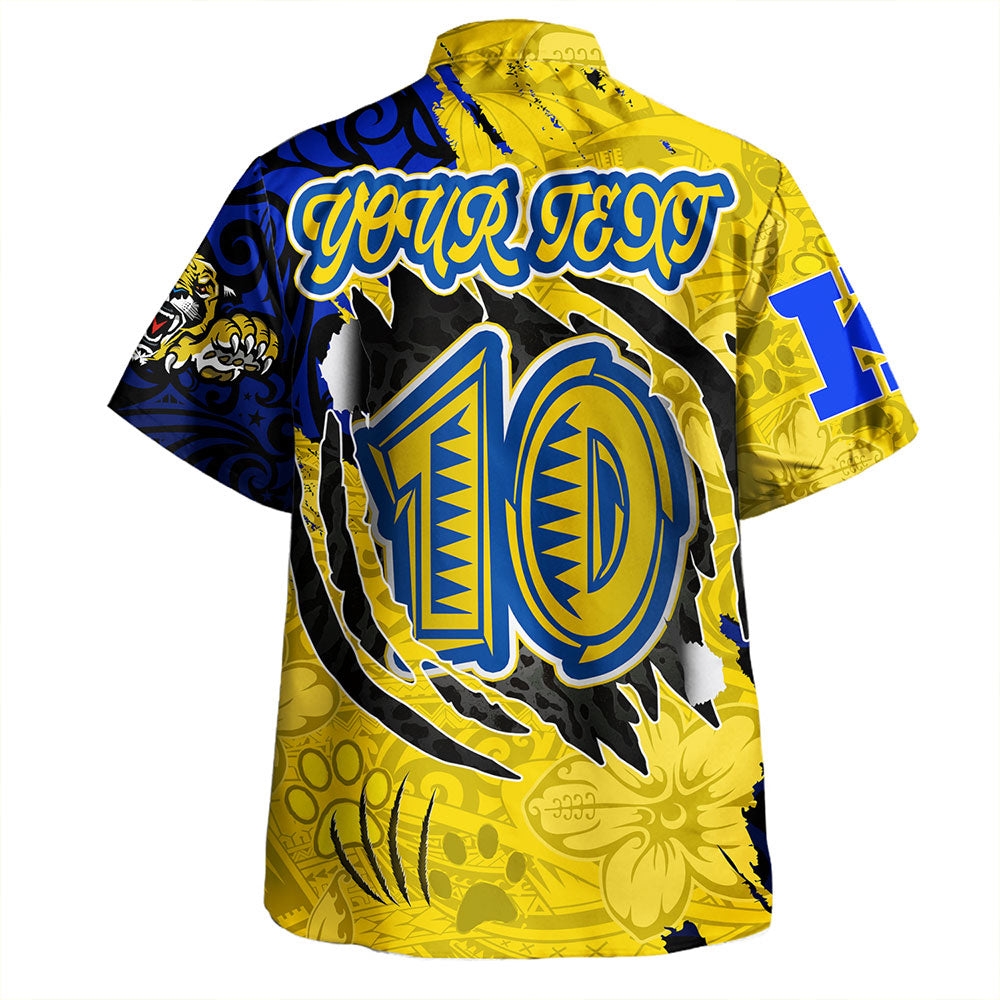 Hawaii Hawaiian Shirt Custom Henry J. Kaiser High School Super Cougar Arm Sleeve Polynesian Tattoo