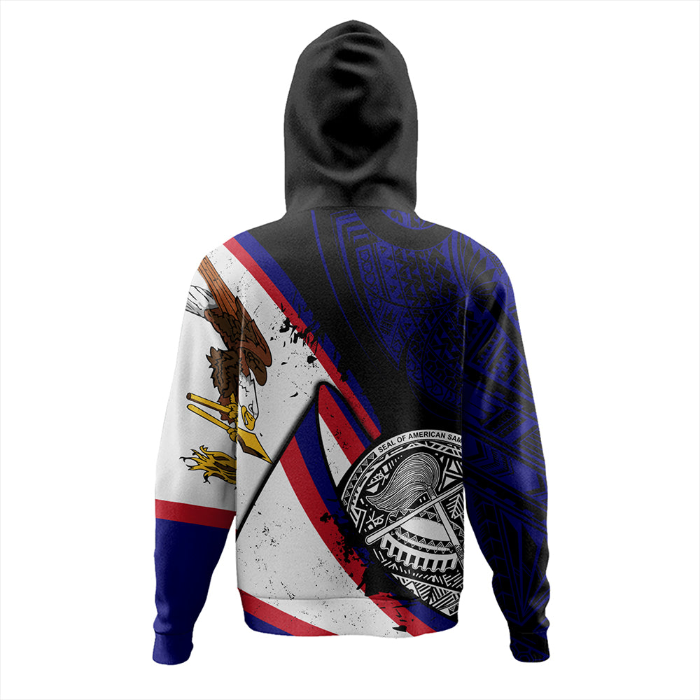 American Samoa Hoodie Polynesia Flag Shoul Style