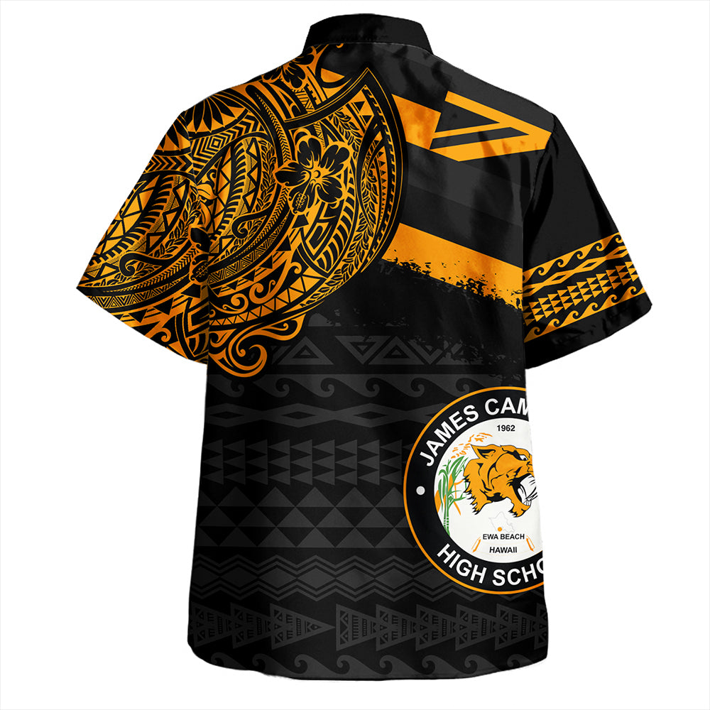 Hawaii Hawaiian Shirt James Campbell High School Flag With Crest Style