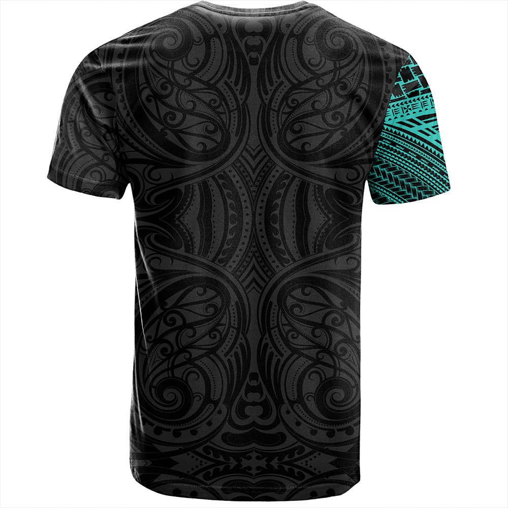 Samoa Tribal Maori Tattoo Roman Reigns T-Shirt Turquoise