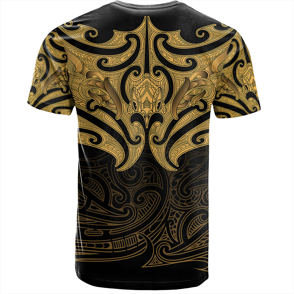 New Zealand T-Shirt Maori Gold Pattern