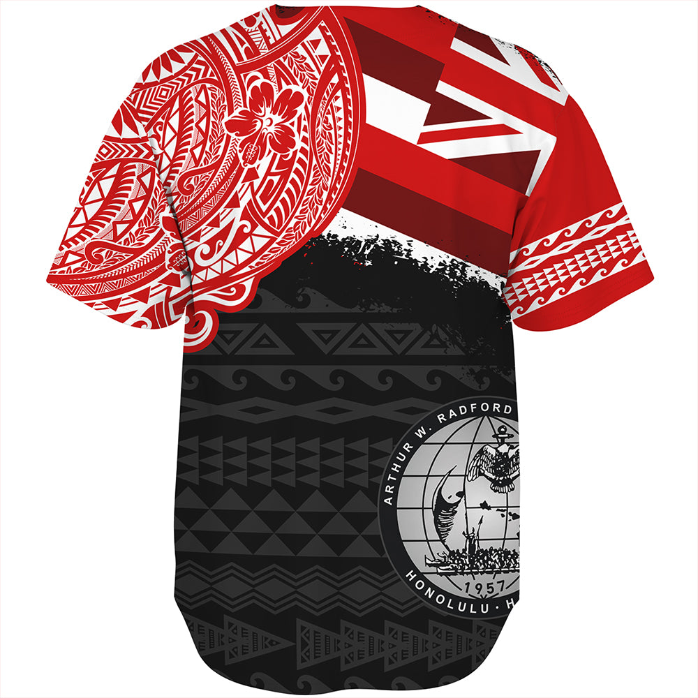 Hawaii Baseball Shirt Admiral Arthur W Radford High School With Crest Style