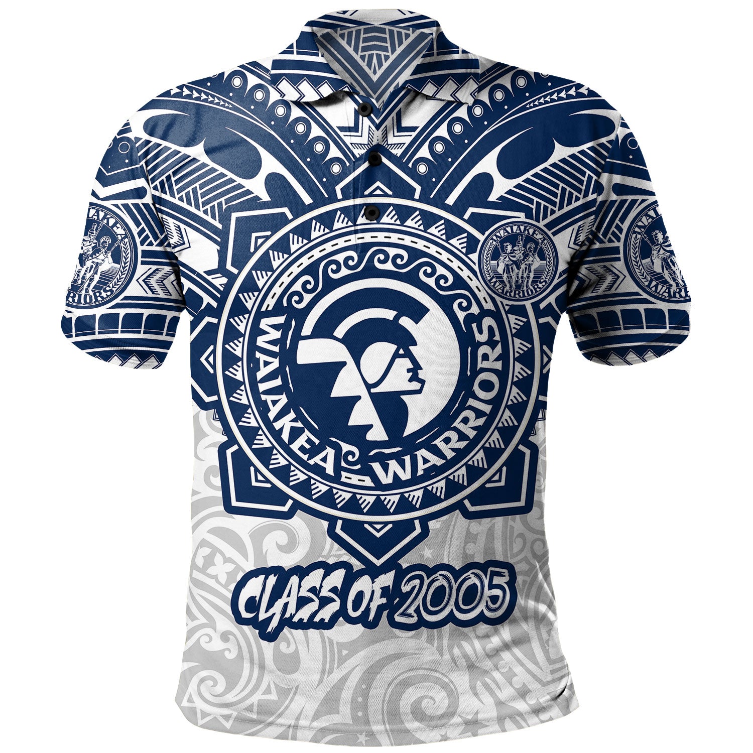 Hawaii Polo Shirt Custom Waiakea High School Super Waiakea Warriors Tribal Style