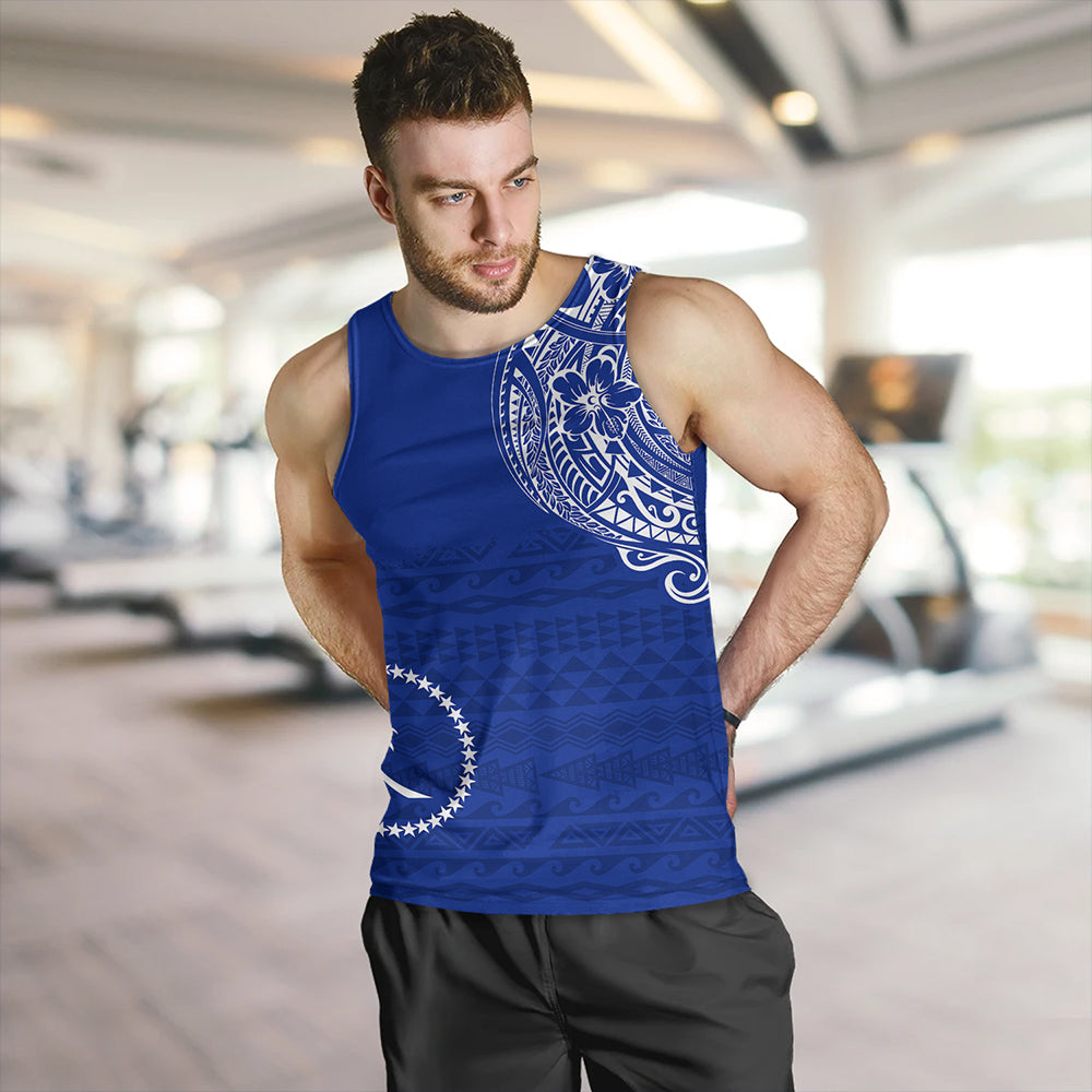 Chuuk Tank Top Polynesian Flag With Coat Of Arms