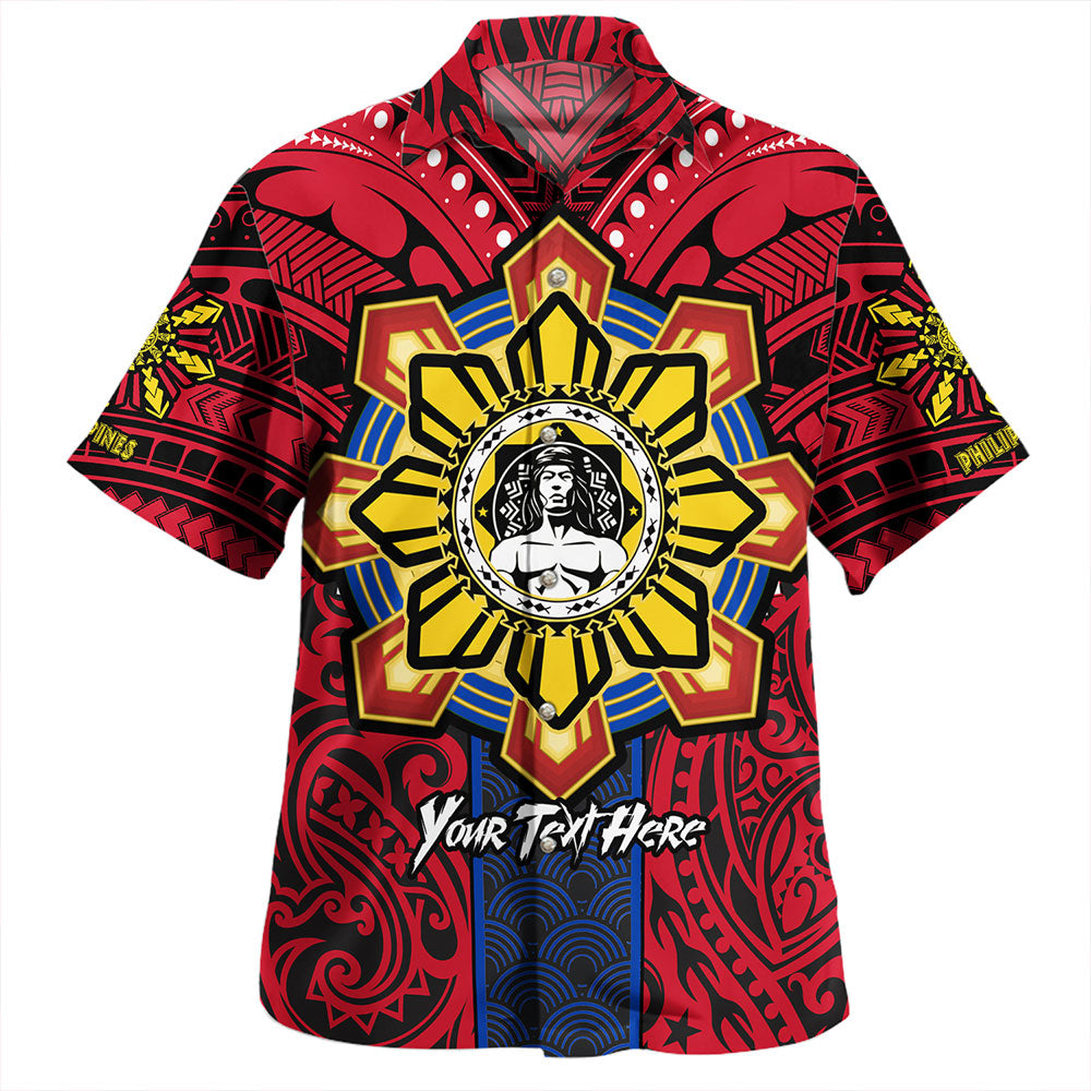 Philippines Hawaiian Shirt With Guam Seal Tribal Sun In My Heart
