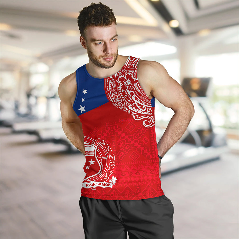 Samoa Tank Top Polynesian Flag With Coat Of Arms