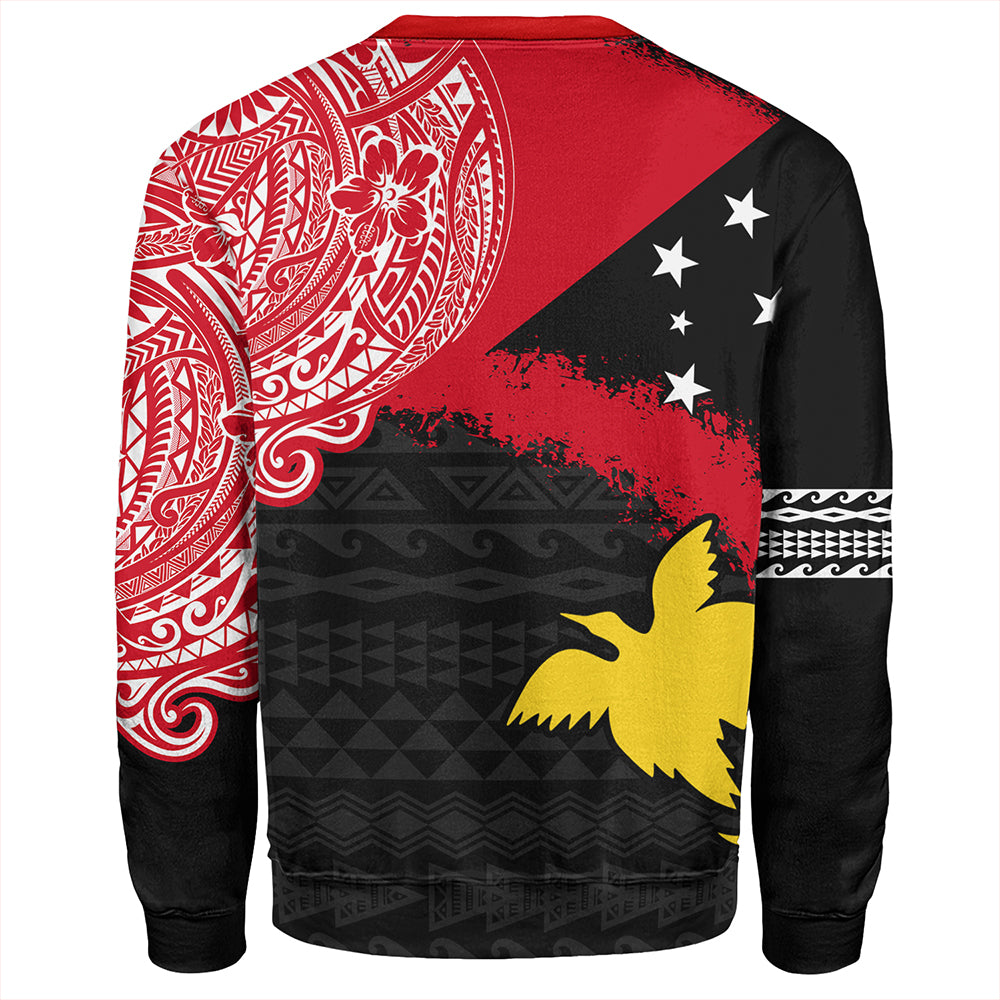 Papua Sweatshirt Melanesian Flag With Coat Of Arms