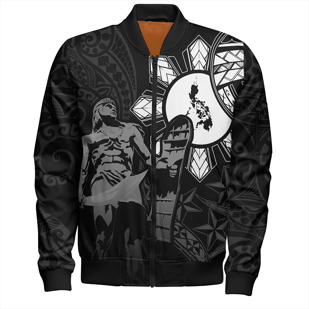 Philippines Bomber Jacket Lapu Lapu Sun Tribal In My Heart