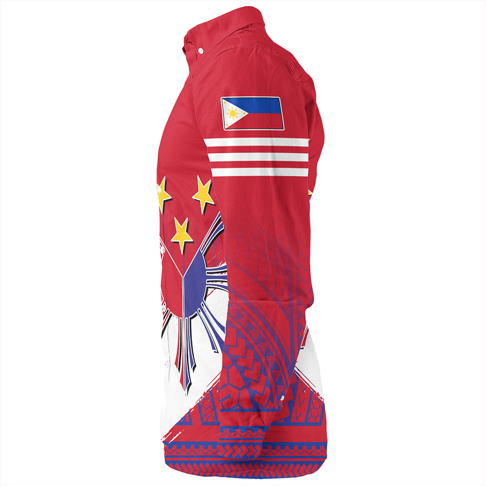Philippines Long Sleeve Shirt Sun Star Quartar Style
