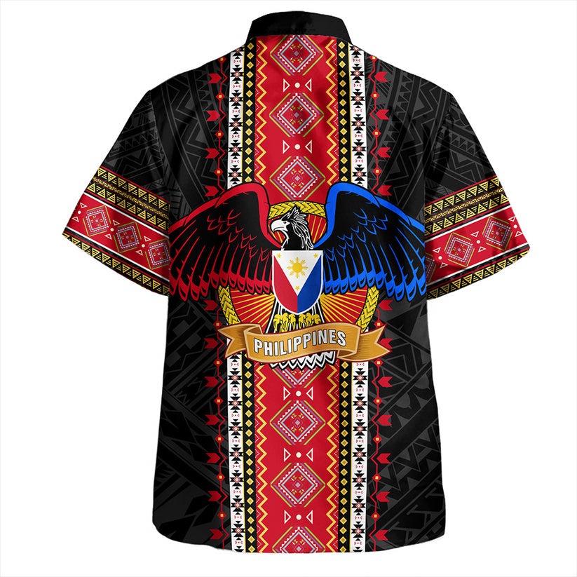 Philippines Hawaiian Shirt Ethnic Traditional Eagle Style