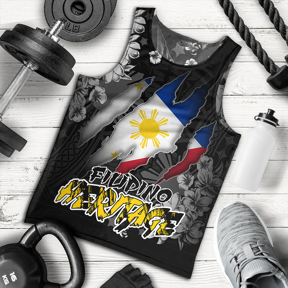 Philippines Custom Tank Top Filipino Heritage Blood Inside Me