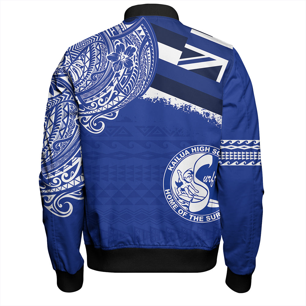 Hawaii Bomber Jacket Kailua High School With Crest Style